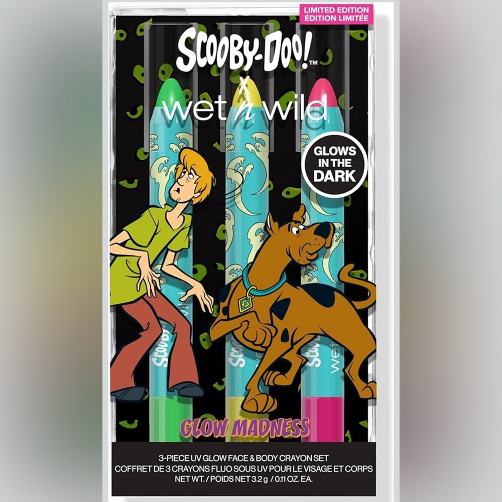 Wet n Wild Limited Edition Scooby-Doo! Body Makeup Glow Madness Crayon Set